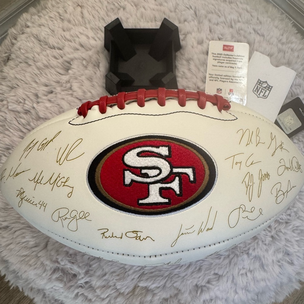 2021 Collector’s Edition signed football:  San Francisco 49’rs